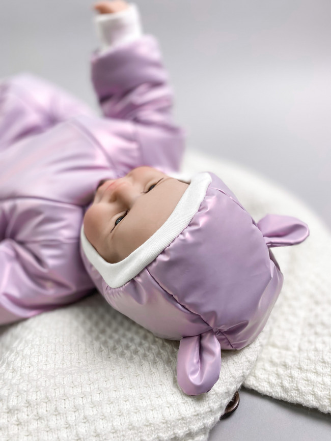 Комбинезон утепленный, сиреневый, Монклер