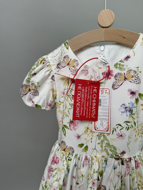 Нарядное платье для девочек, Вита с бабочками