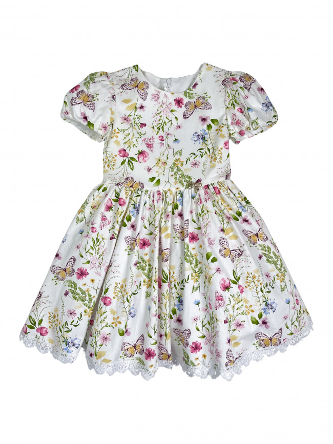 Нарядное платье для девочек, Вита с бабочками
