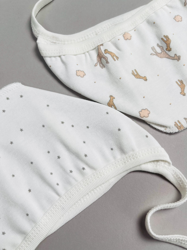 Комплект детских чепчиков, Лимпопо, Жирафенок Томка