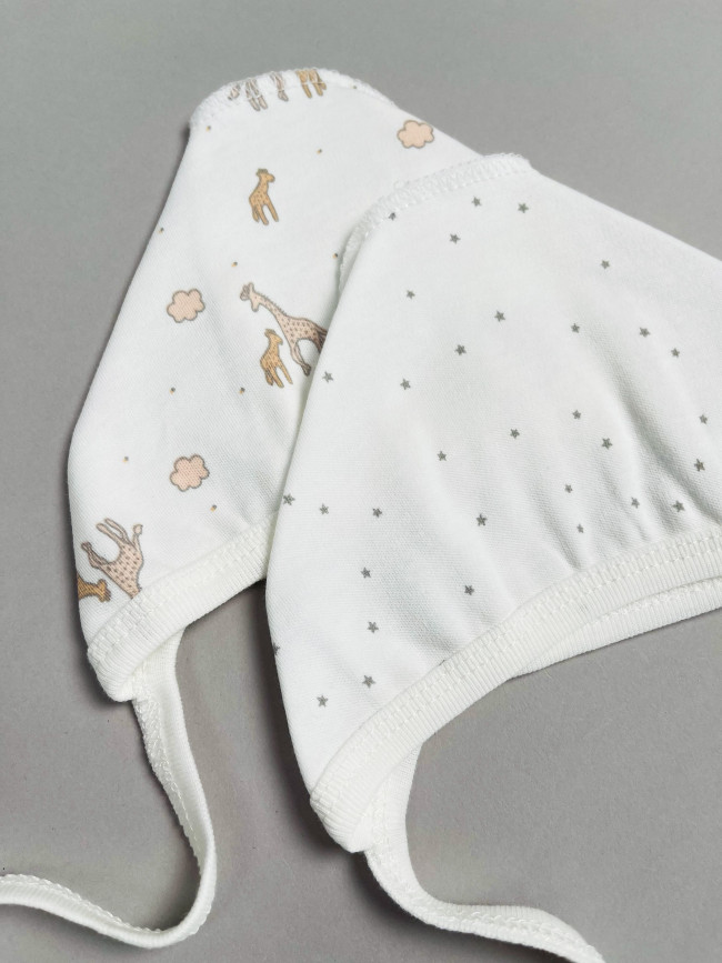 Комплект детских чепчиков, Лимпопо, Жирафенок Томка