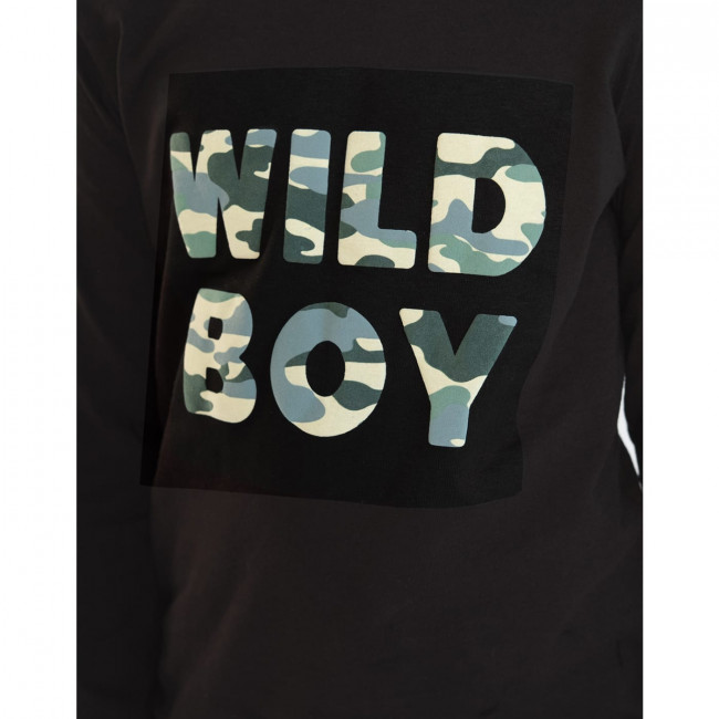Джемпер для мальчика, черный, Wild Boy
