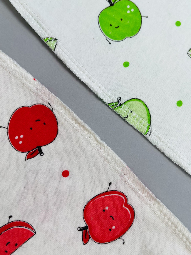 Комбинезон детский, Яблочки, зеленый