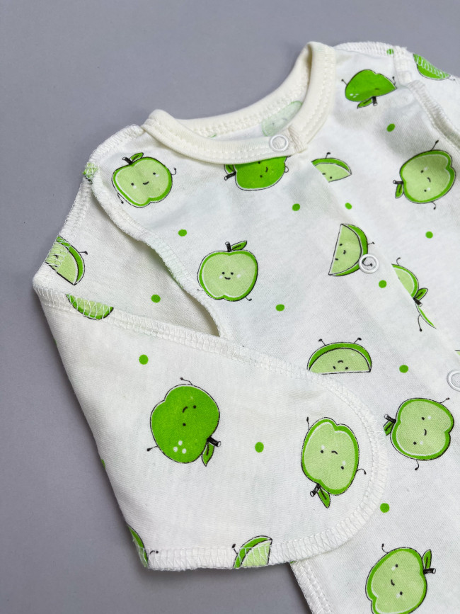 Комбинезон детский, Яблочки, зеленый