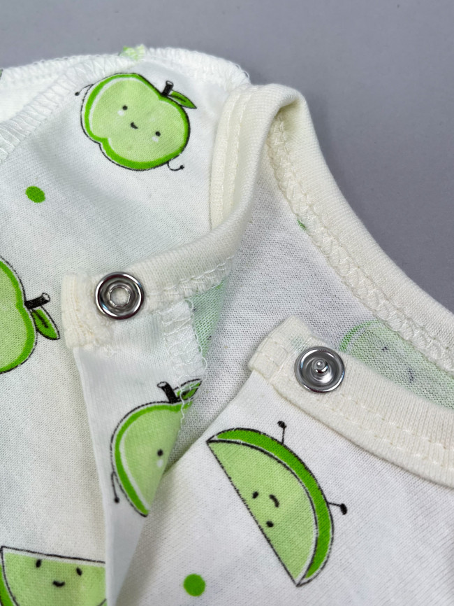 Комбинезон детский, Яблочки, зеленый