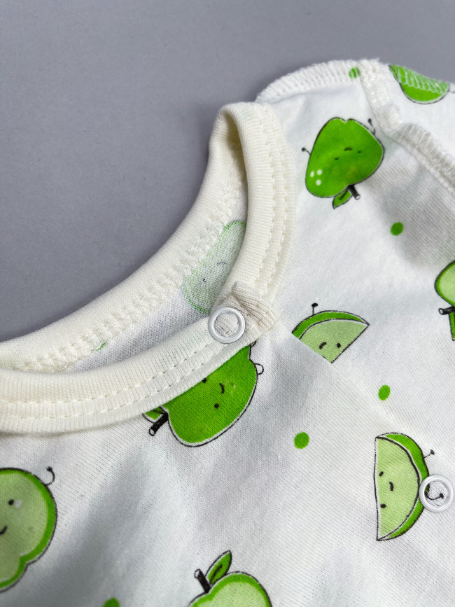 Комбинезон детский, Яблочки, зеленый