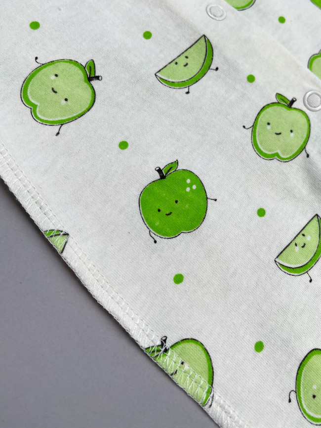 Комбинезон детский, Яблочки, зеленый