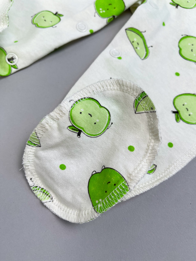 Комбинезон детский, Яблочки, зеленый