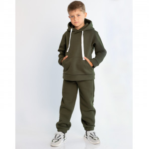 Костюм спортивный, утепленный, хаки