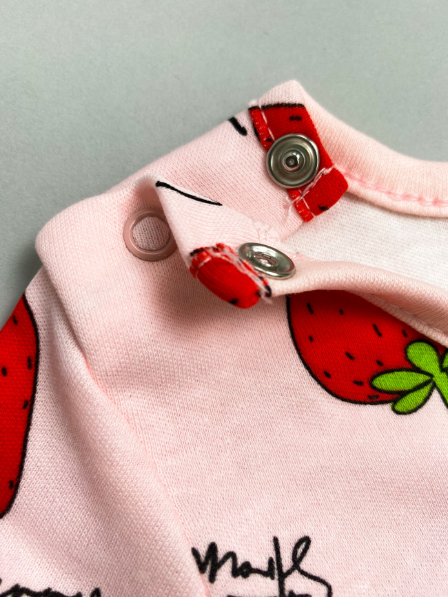 Платье с коротким рукавом Клубнички