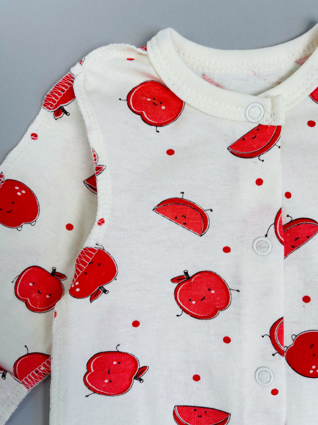 Комбинезон детский, Яблочки, красный