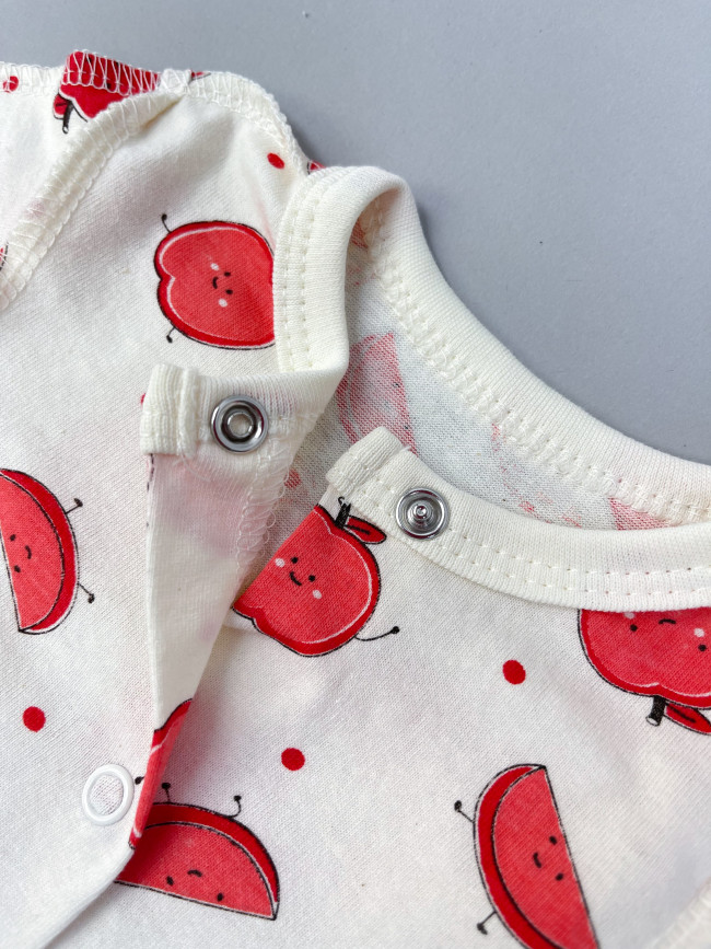 Комбинезон детский, Яблочки, красный