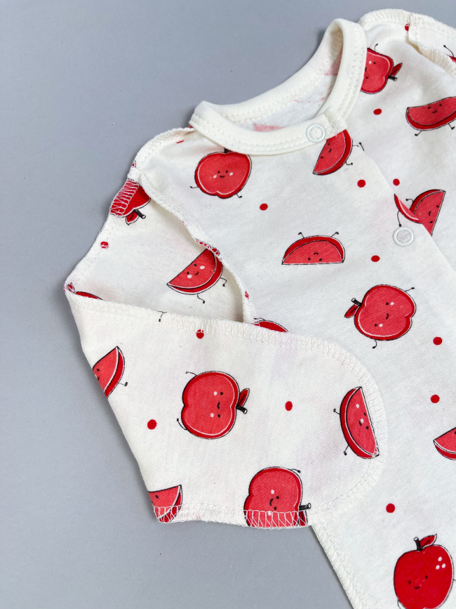 Комбинезон детский, Яблочки, красный