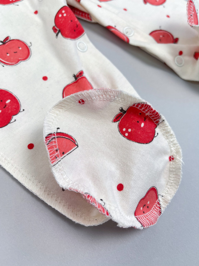 Комбинезон детский, Яблочки, красный