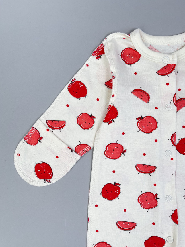 Комбинезон детский, Яблочки, красный