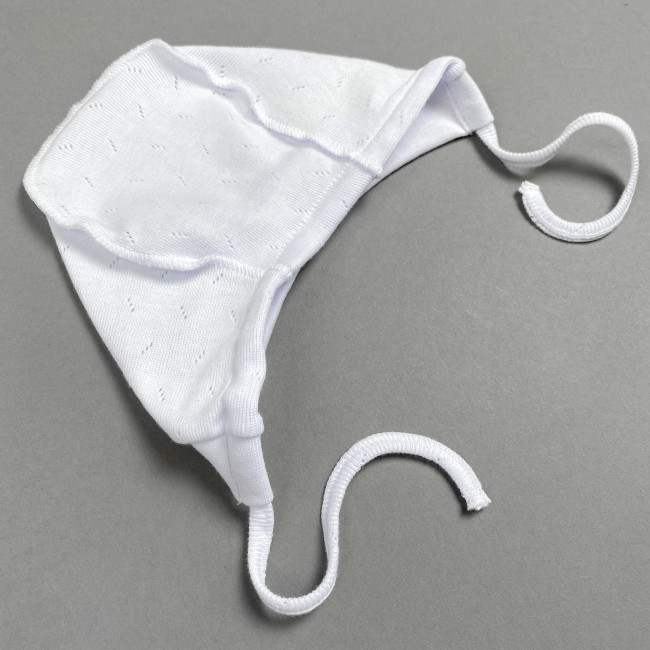 Чепчик детский, белый, Ажур Чепчик детский, белый, Ажур