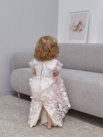 Длинное вечернее розовое платье, Фрейзии