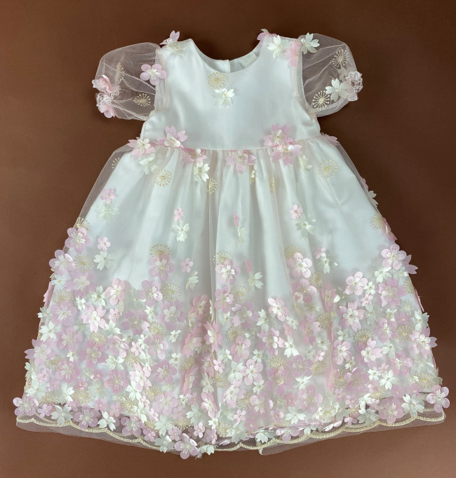 Длинное вечернее розовое платье, Фрейзии