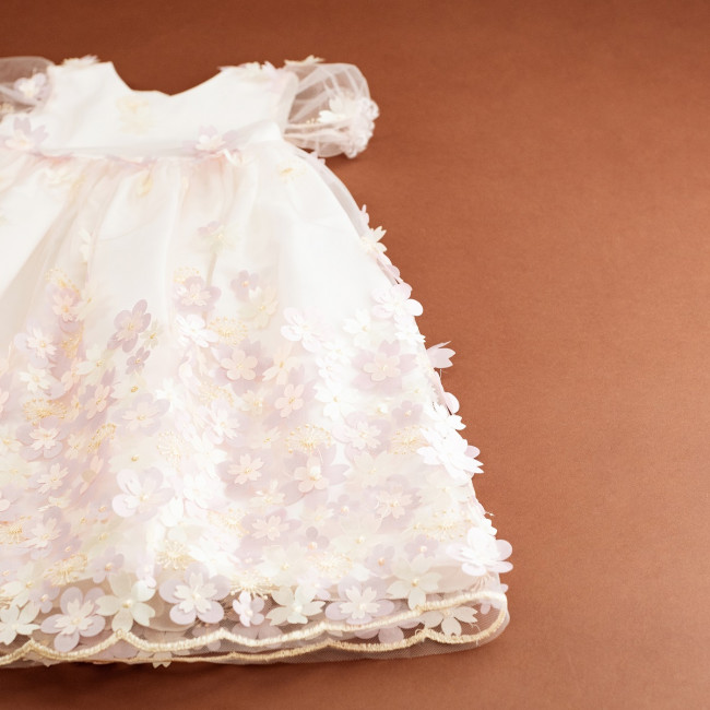 Длинное вечернее розовое платье, Фрейзии