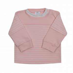 Кофточка детская, розовая, Нежная полосочка