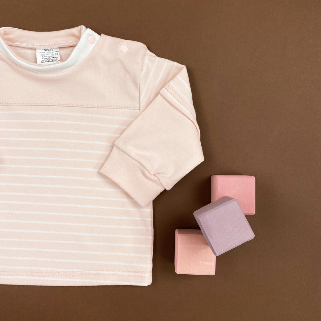 Кофточка детская, розовая, Нежная полосочка Кофточка детская, розовая, Нежная полосочка