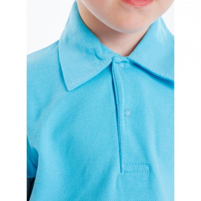 Футболка для мальчика, бирюзовая, Lucky boy Футболка для мальчика, бирюзовая, Lucky boy