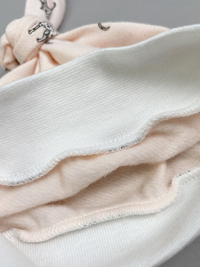 Шапочка детская фланелевая, розовая, Далматинцы Шапочка детская фланелевая, розовая, Далматинцы