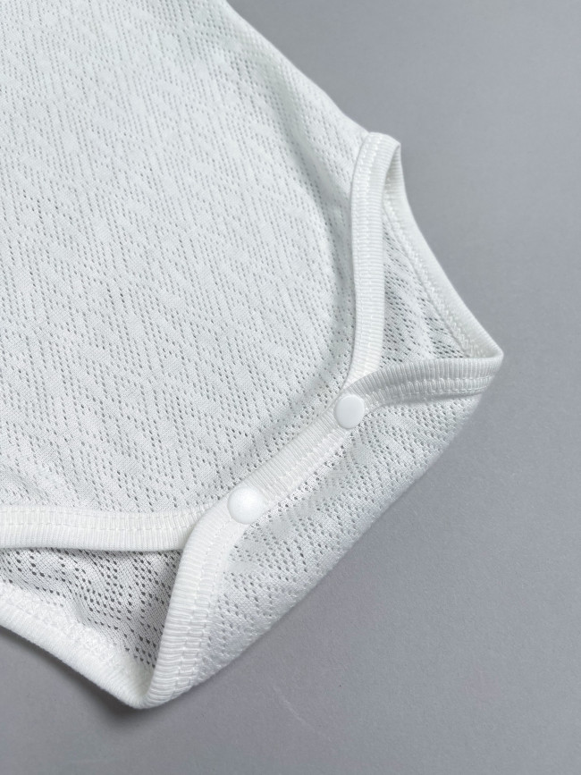 Детская боди майка, Пушинка, молочная