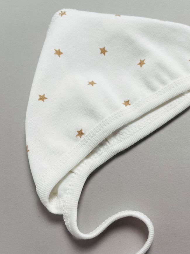 Комплект детских чепчиков, Звездочки, какао