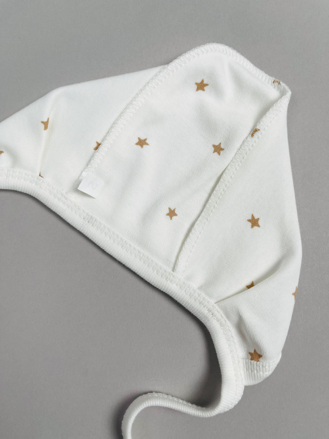Комплект детских чепчиков, Звездочки, какао
