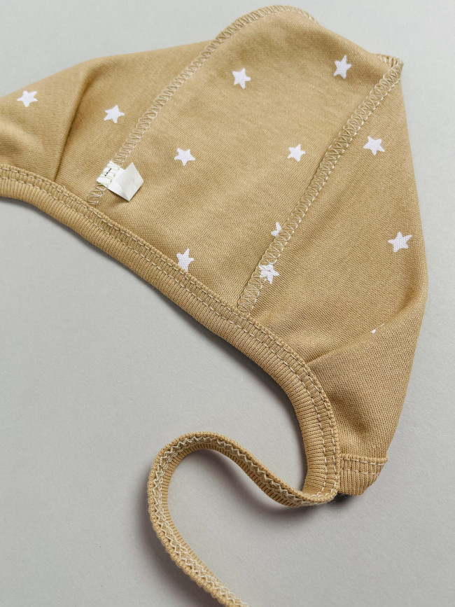 Комплект детских чепчиков, Звездочки, какао