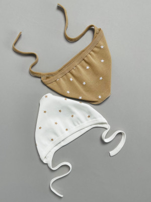 Комплект детских чепчиков, Звездочки, какао