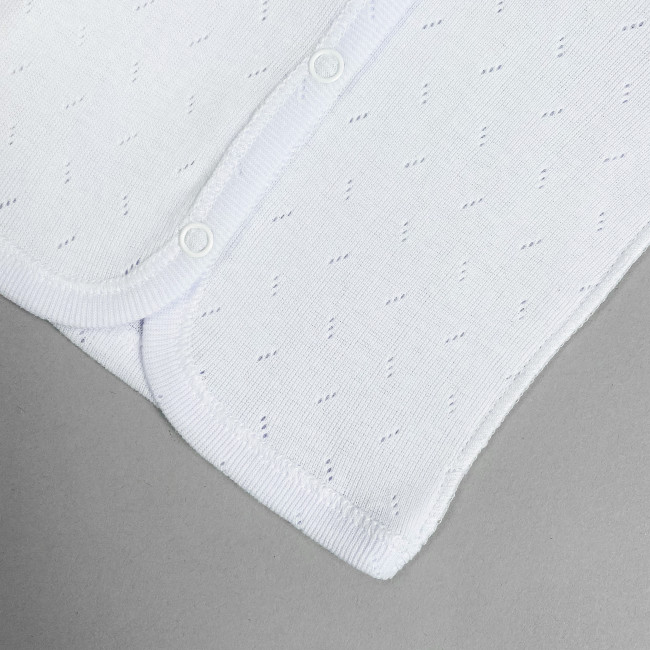 Кофточка детская, белая, Ажур
