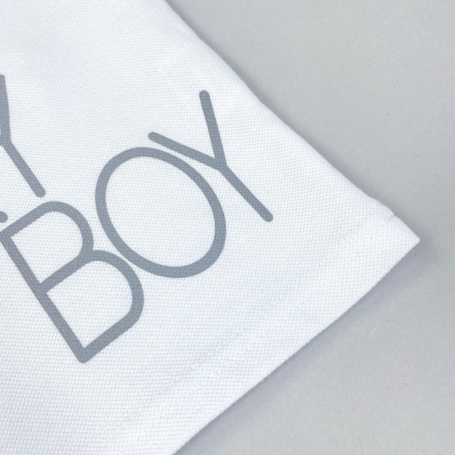 Футболка для мальчика, белая, Lucky boy