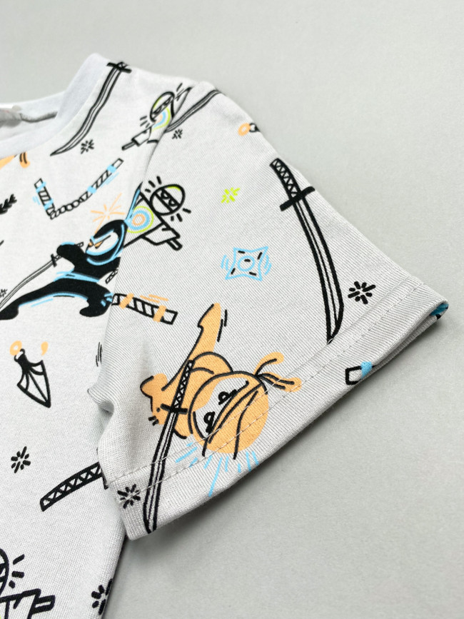 Футболка для мальчика, Ниндзя Футболка для мальчика, Ниндзя