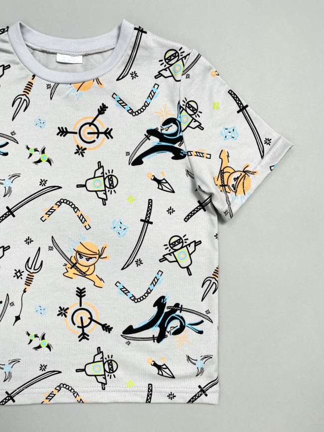 Футболка для мальчика, Ниндзя Футболка для мальчика, Ниндзя