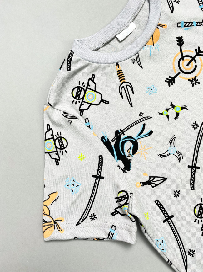 Футболка для мальчика, Ниндзя Футболка для мальчика, Ниндзя