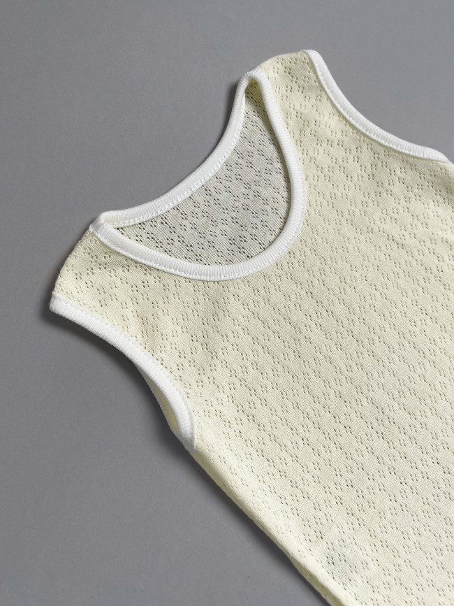 Детская боди майка, Пушинка, айвори Детская боди майка, Пушинка, айвори