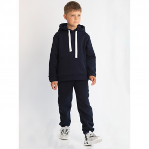 Костюм спортивный, утепленный, темно-синий