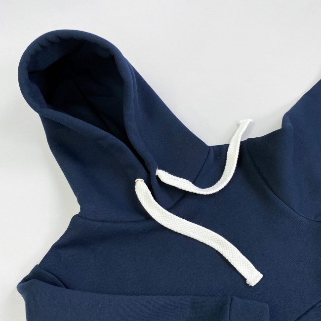 Костюм спортивный, утепленный, темно-синий