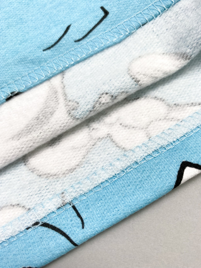 Детский утепленный костюм, голубой, Снупи