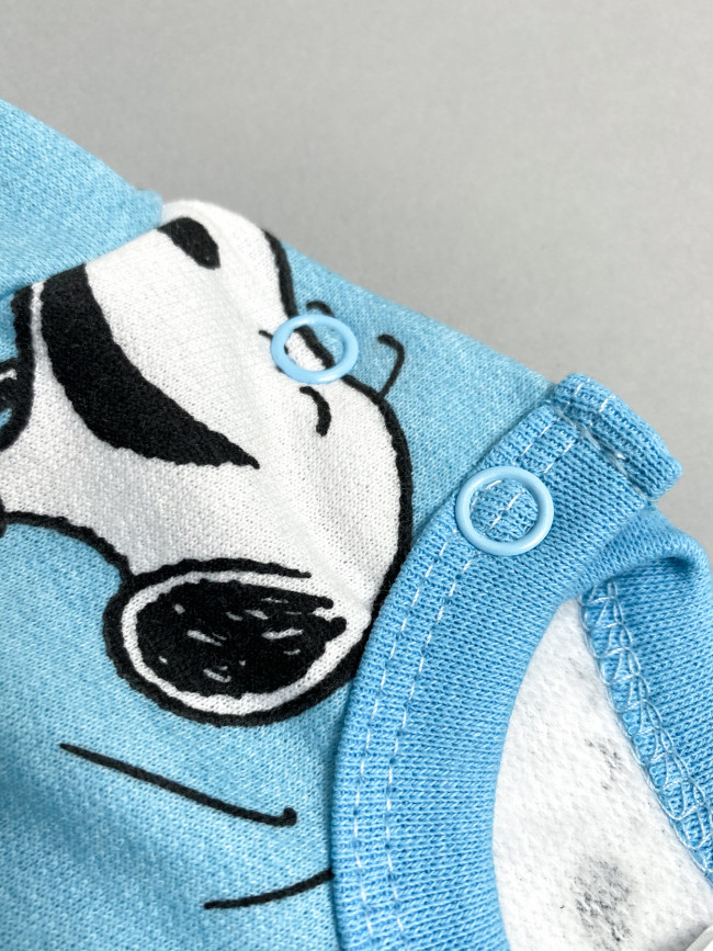 Детский утепленный костюм, голубой, Снупи