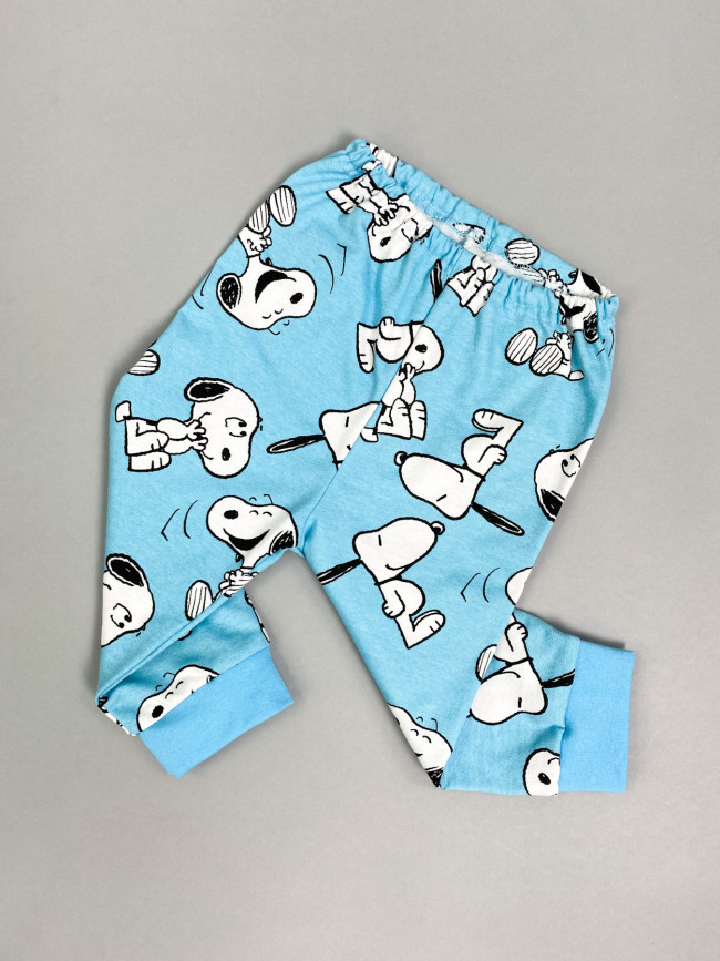 Детский утепленный костюм, голубой, Снупи