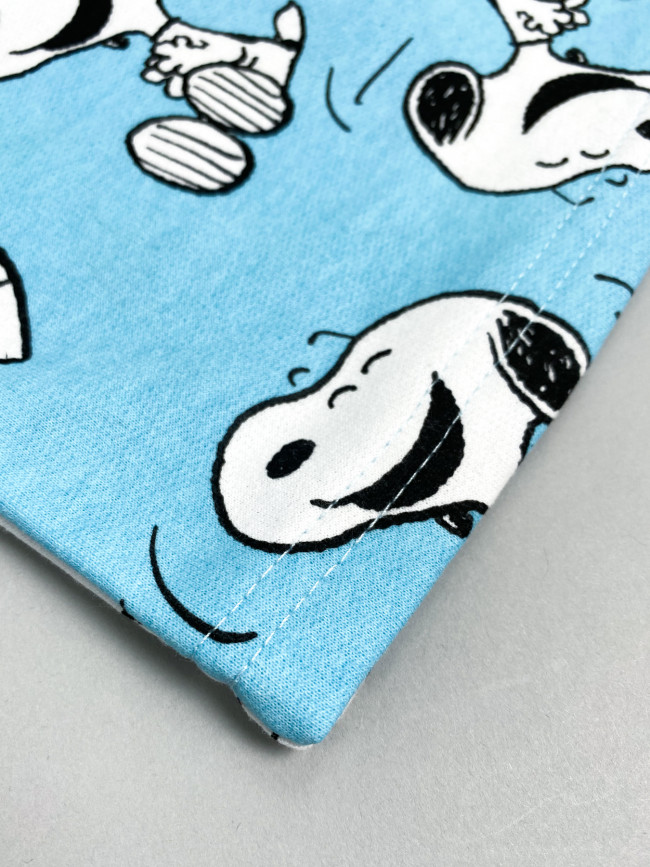 Детский утепленный костюм, голубой, Снупи