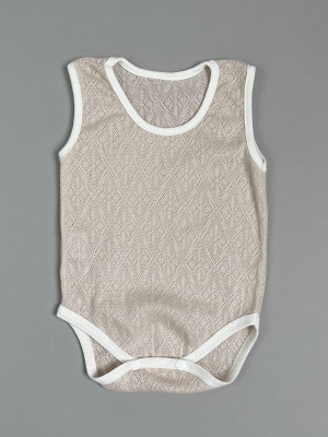 Детская боди майка, Пушинка, какао