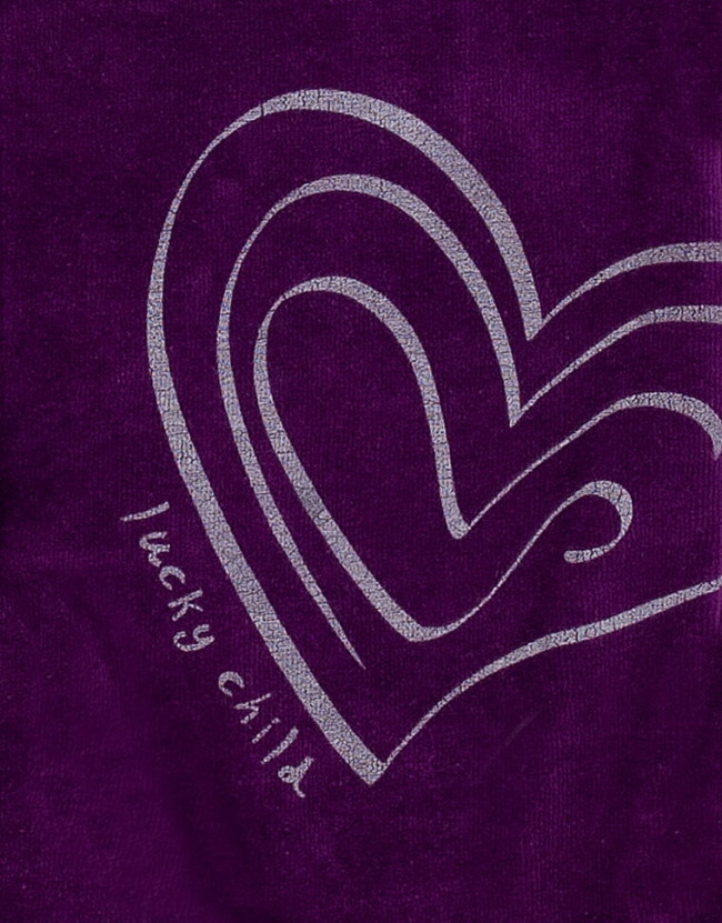 Комбинезон с капюшоном, фиолетовый, Велюр