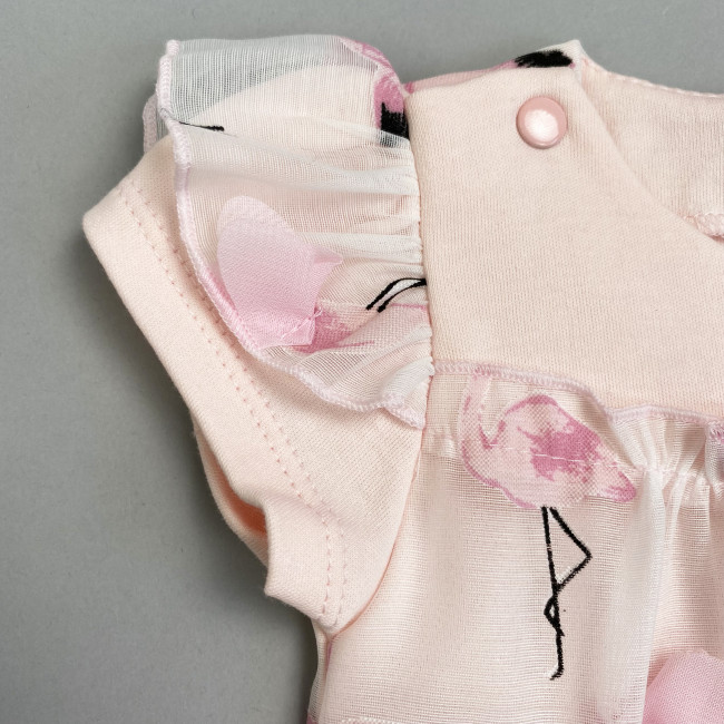 Боди-платье розовое, Фламинго Боди-платье розовое, Фламинго