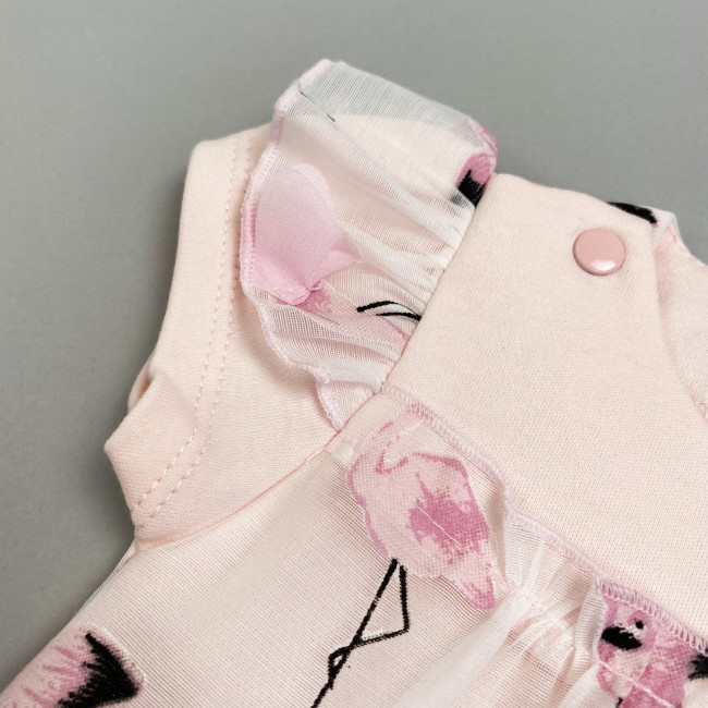 Боди-платье розовое, Фламинго Боди-платье розовое, Фламинго