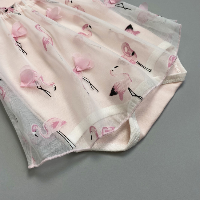 Боди-платье розовое, Фламинго Боди-платье розовое, Фламинго