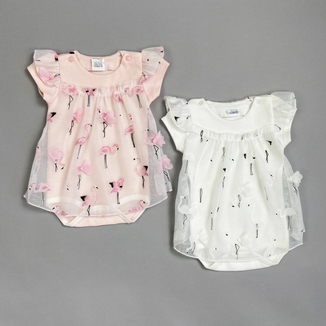 Боди-платье розовое, Фламинго Боди-платье розовое, Фламинго